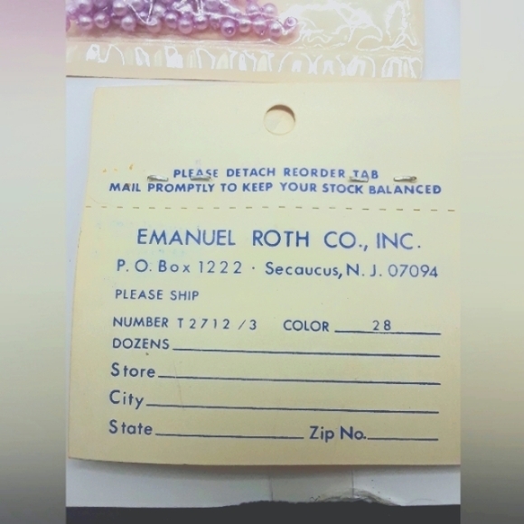 Vintage B-Jeweled Mini Beads Roth Co. 6 Paks Made in Japan - Picture 5 of 6